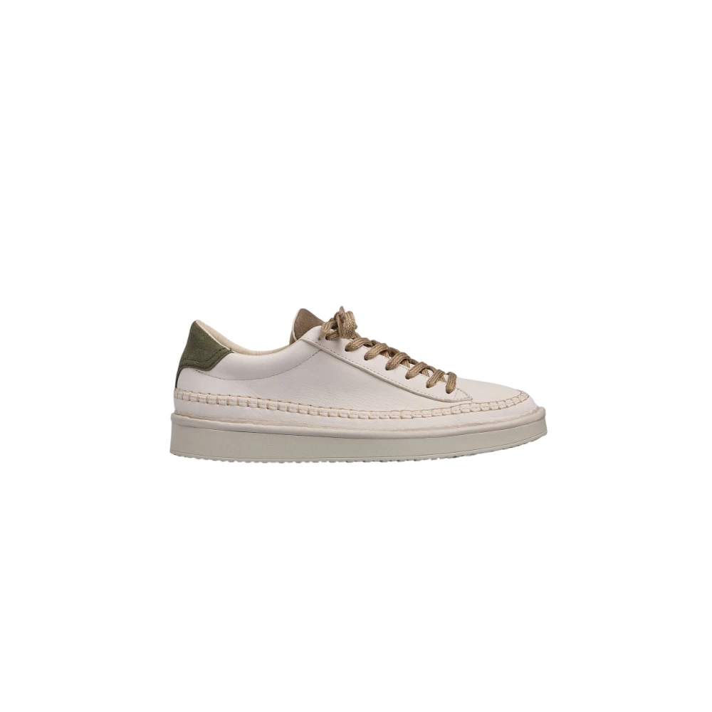Panchic Witte Sneakers met Zwarte Spoiler Dames Schoenen