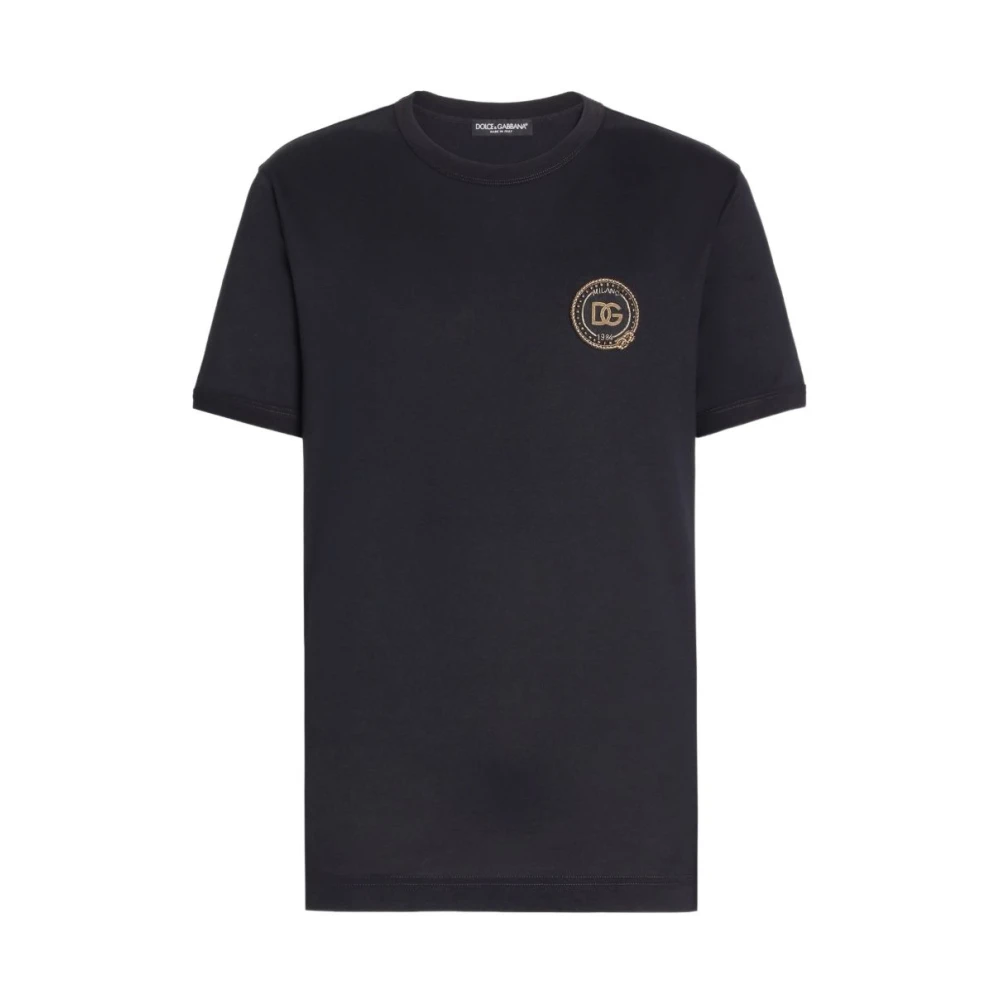 Dolce & Gabbana Black T-Shirts, Male, 2XL, T-Shirts And Polos