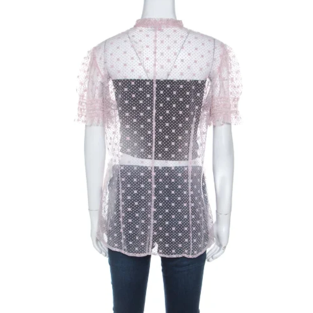 Valentino Vintage Pre-owned Tulle tops Pink Dames