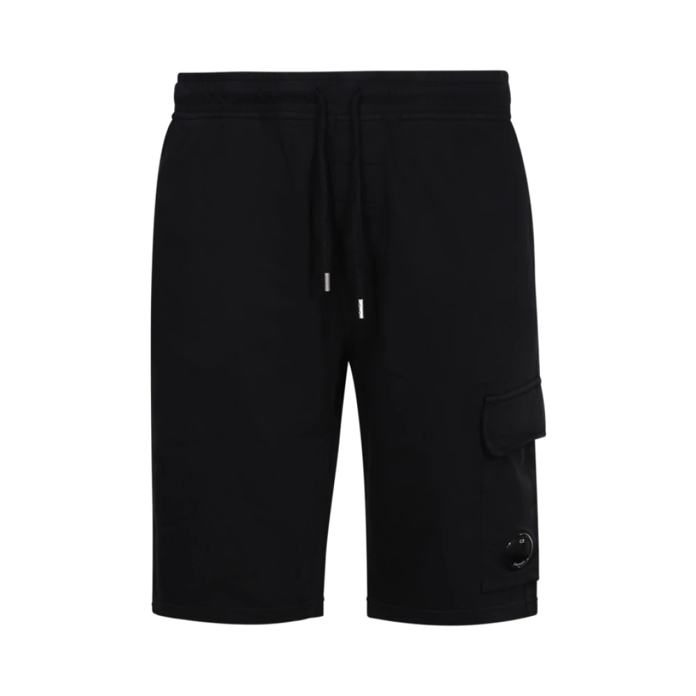 C.P. Company Zwarte Bermuda Shorts met Elastische Taille Black Heren