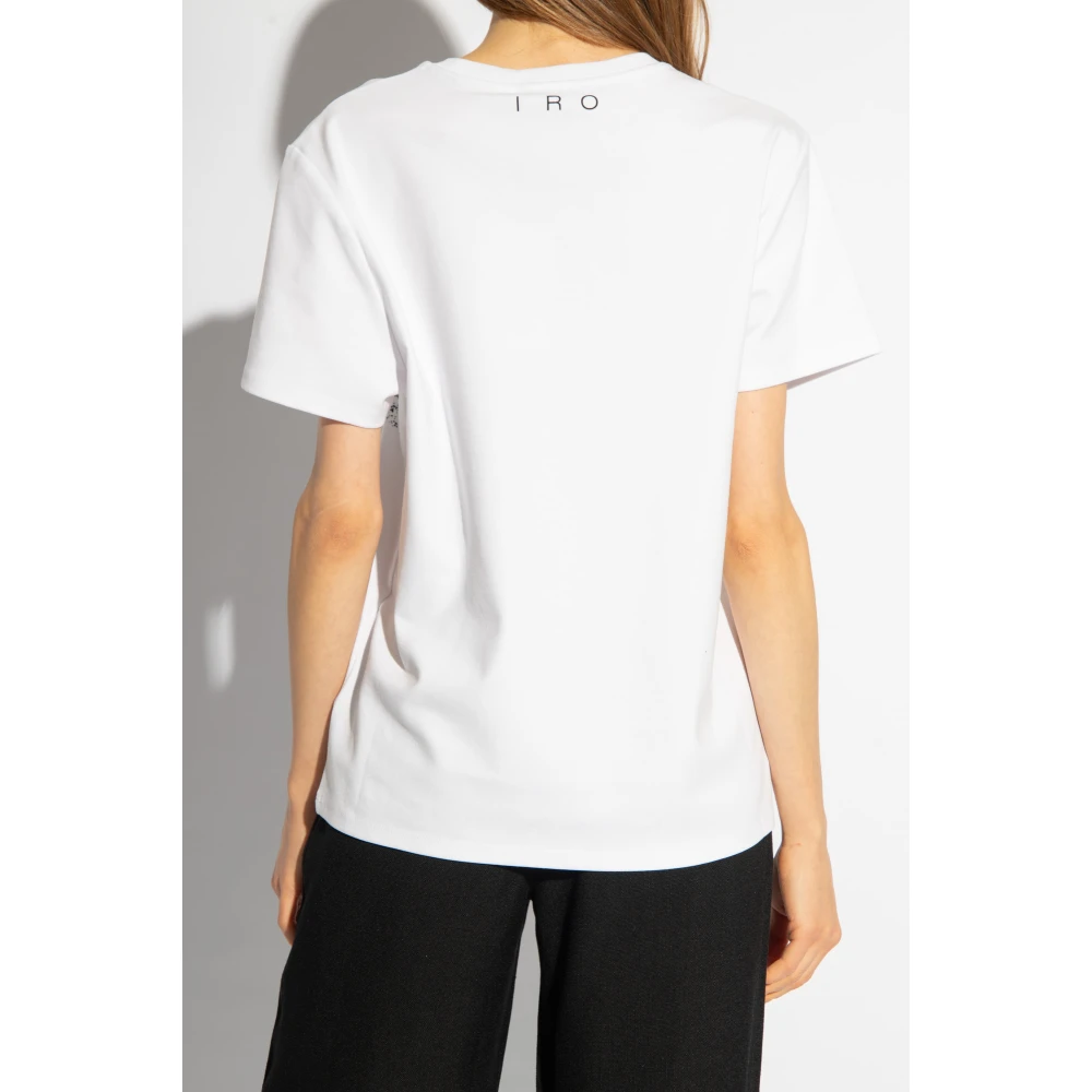 IRO Aloi bedrukt T-shirt White Dames
