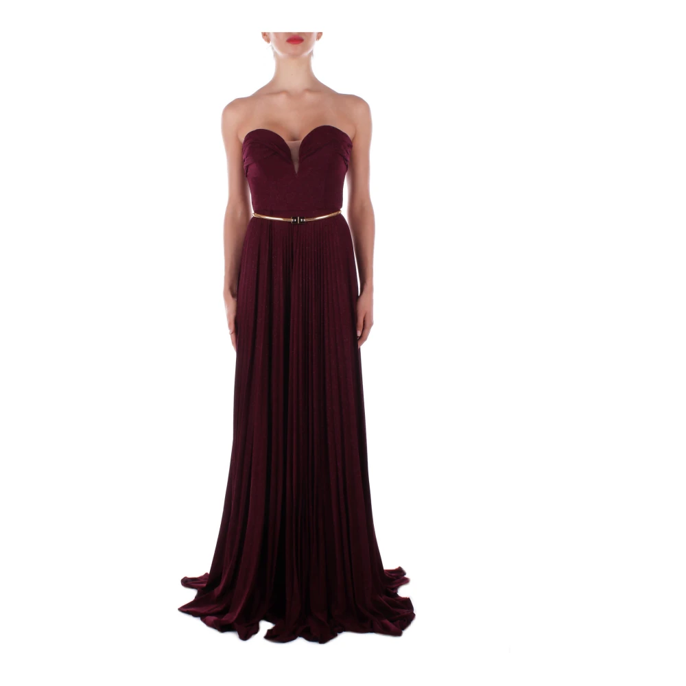 Elisabetta Franchi Red Carpet Jurken met Ritssluiting Red Dames