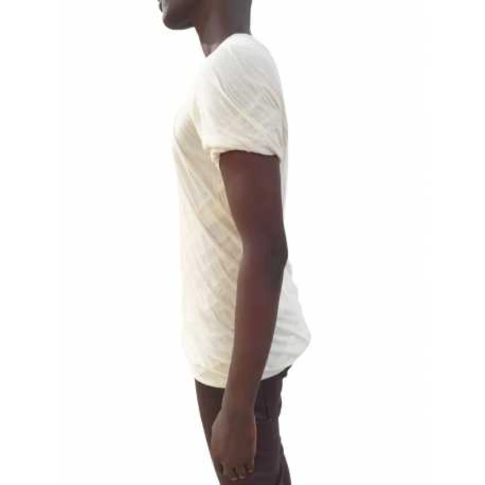 Rick Owens Double Short Sleeve T-shirt Beige Heren