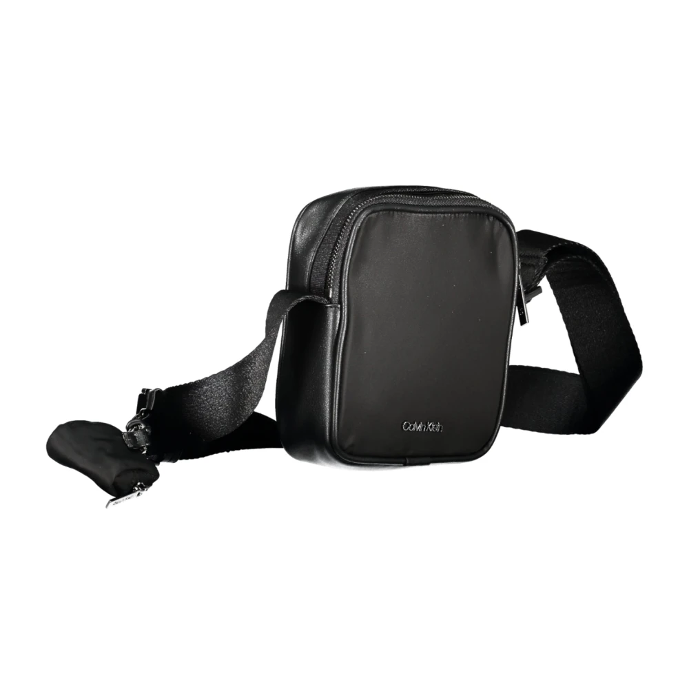 Calvin Klein Zwarte Heren Schoudertas met Rits Black Heren