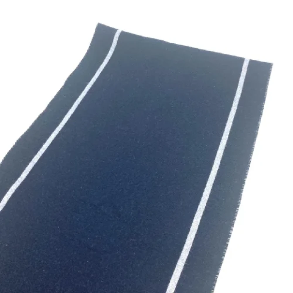 Dior Vintage Pre-owned Wool scarves Blue Dames