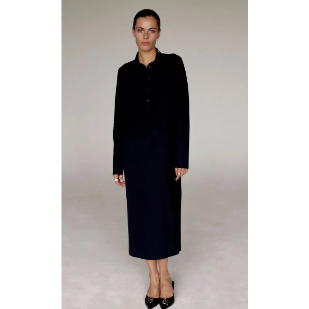 Penn&Ink N.Y Elegante Zwarte Jurk voor Vrouwen Blue Dames