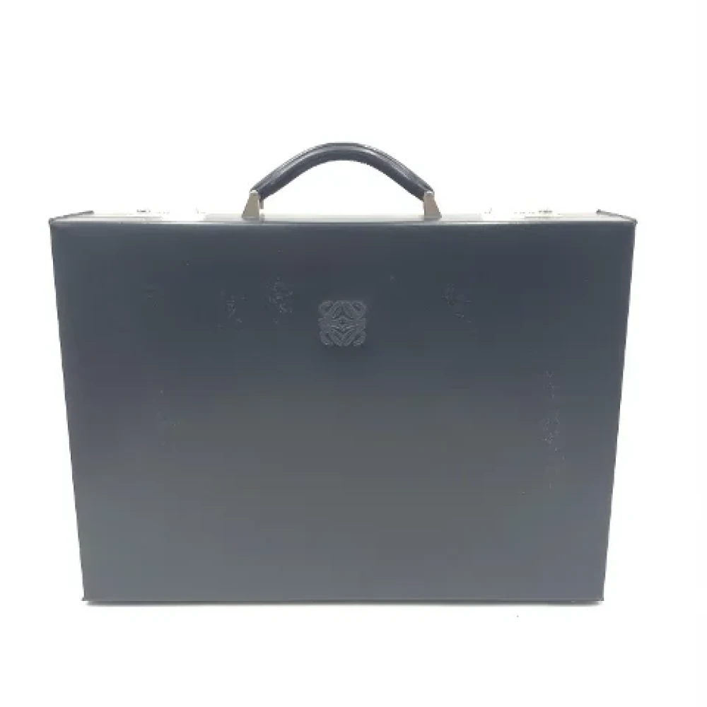 Loewe Pre-owned Leather briefcases Black Dames
