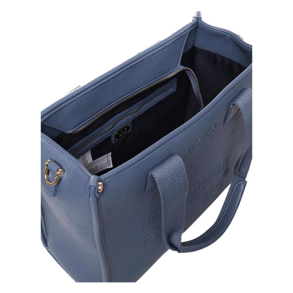 V73 Ecoleather Avion Blue Tas met Handvatten Blue Dames