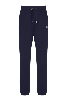 Logo Printed Cotton Jogging Bottoms