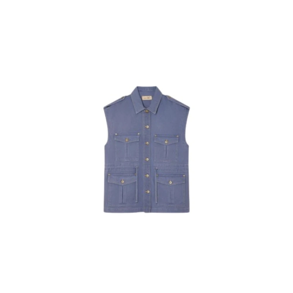 Sessun - Jackets > Vests - Blue - Sessun - Modalova