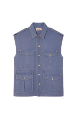 Denim Worker Ärmlös Jacka