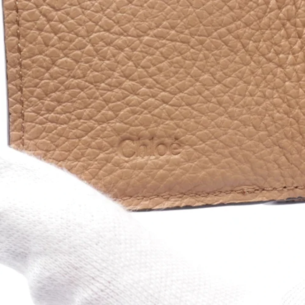 Chloé Pre-owned Leather wallets Brown Dames