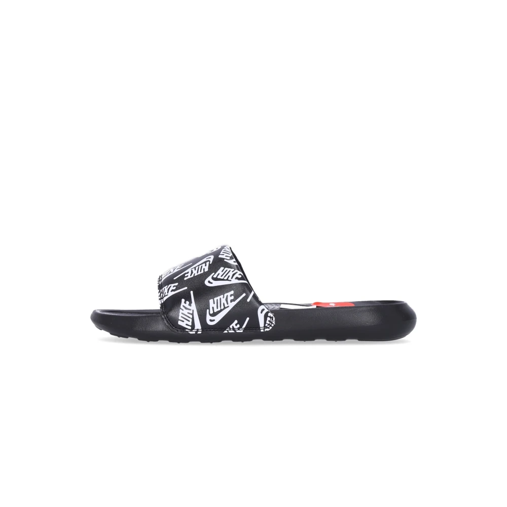 Nike Victori One Slide Print Pantoffels Black Heren