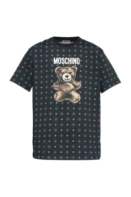 T-shirt med tryck av teddybjörn