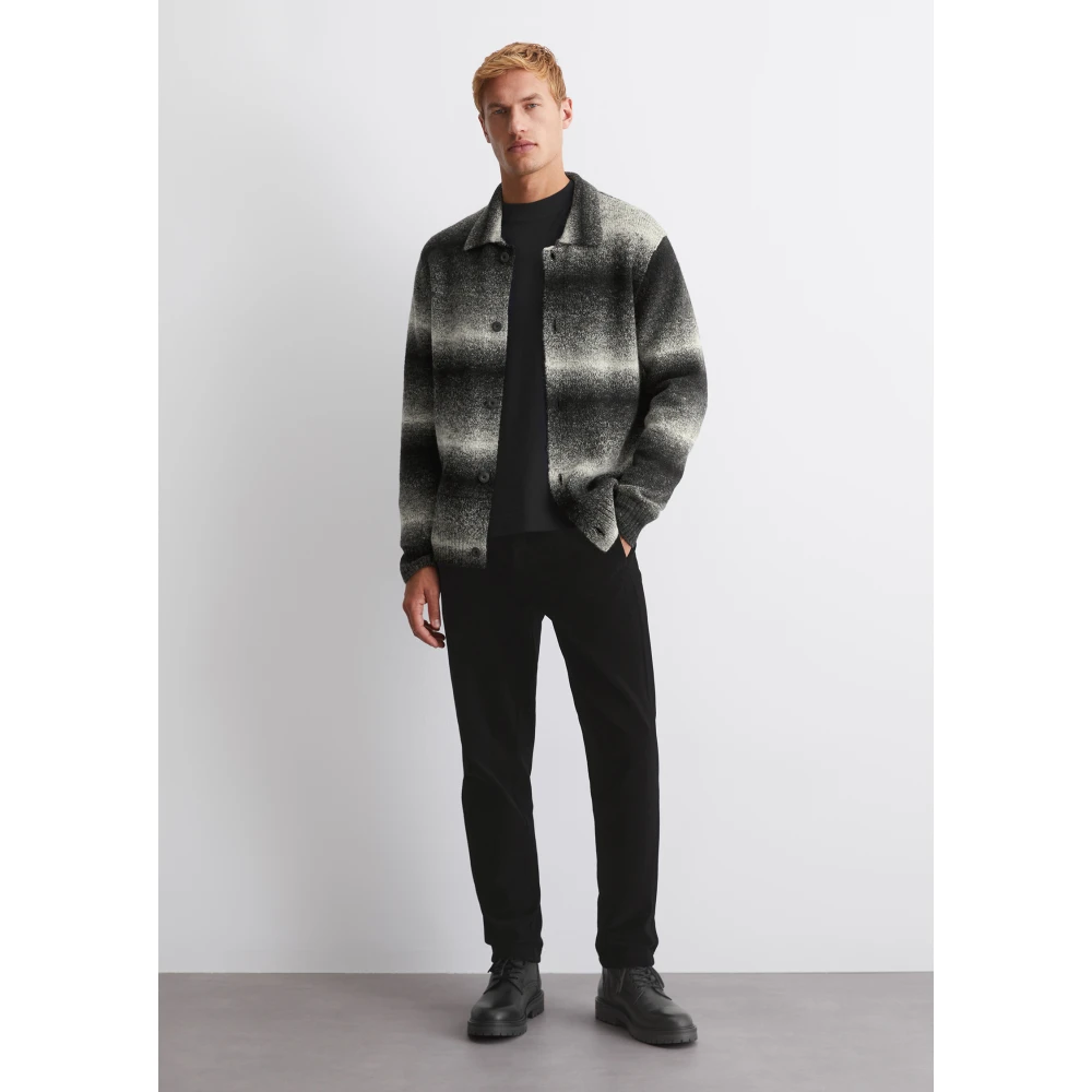 Marc O'Polo Gewone cardigan Black Heren