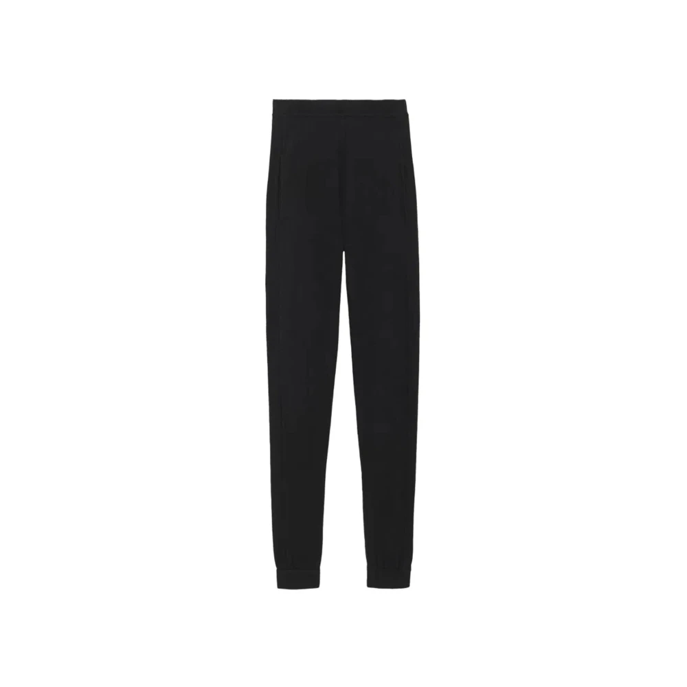 Saint Laurent Cashmere Legging Elegant Black Dames