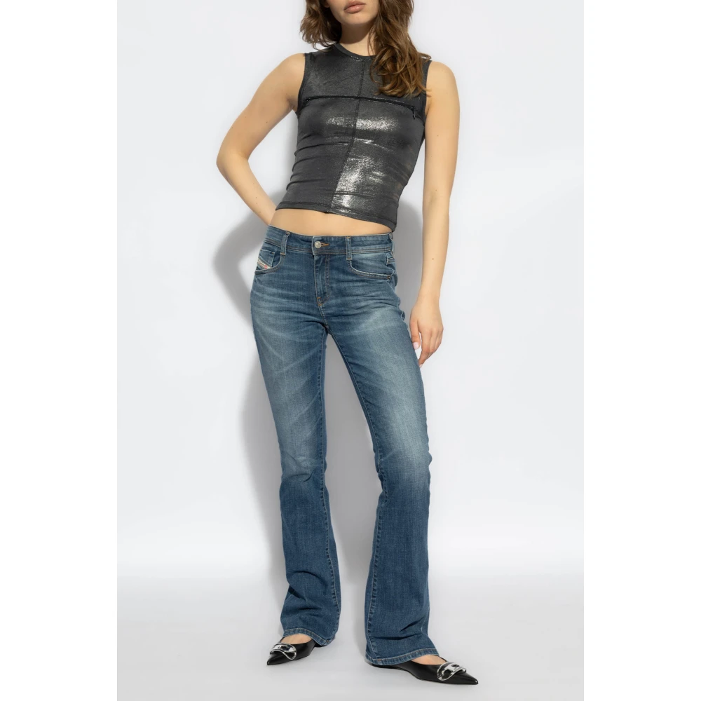 Diesel Top T-Vezzy Gray Dames