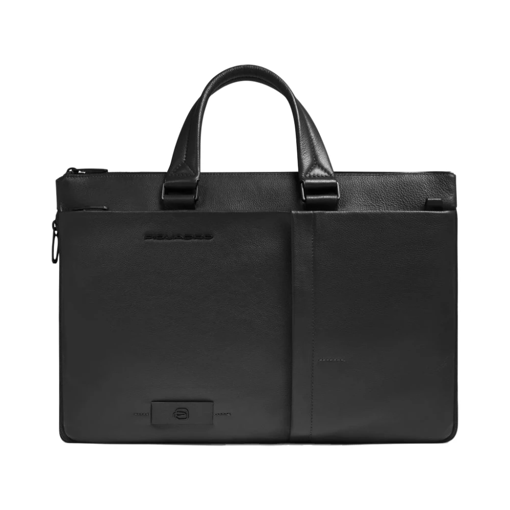 Piquadro Mannelijk Zwart Tassen Heren, One Size, Leer, W137 Aktetas