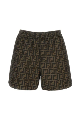 FF Logo Cotton-blend Shorts