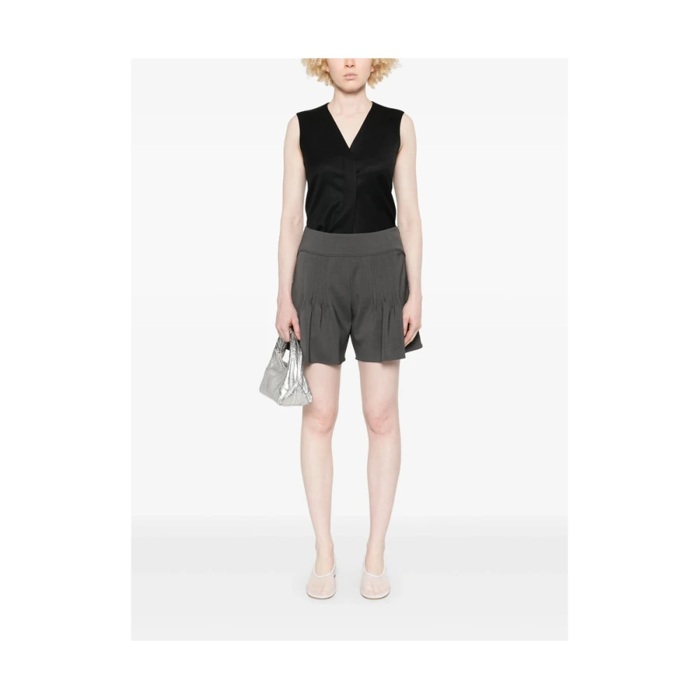 LOW Classic Antracietgrijze Pintuck Detail Broek Gray Dames