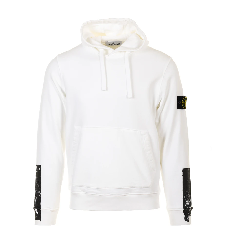 Stone Island Witte Sweaters Felpa White Heren