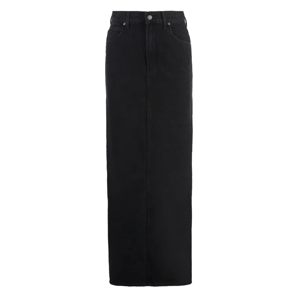 Mother Denim Candy Stick Rok Black Dames