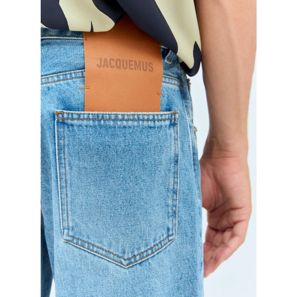 Jacquemus Wijde Denim Jeans Blue Heren