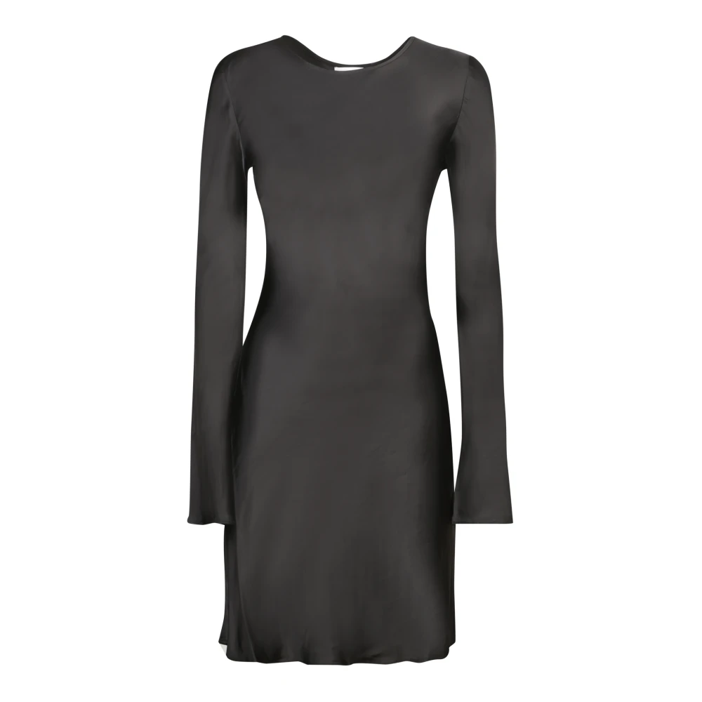 Ganni Zwarte Jurk Elegant Comfortabel Veelzijdig Black Dames