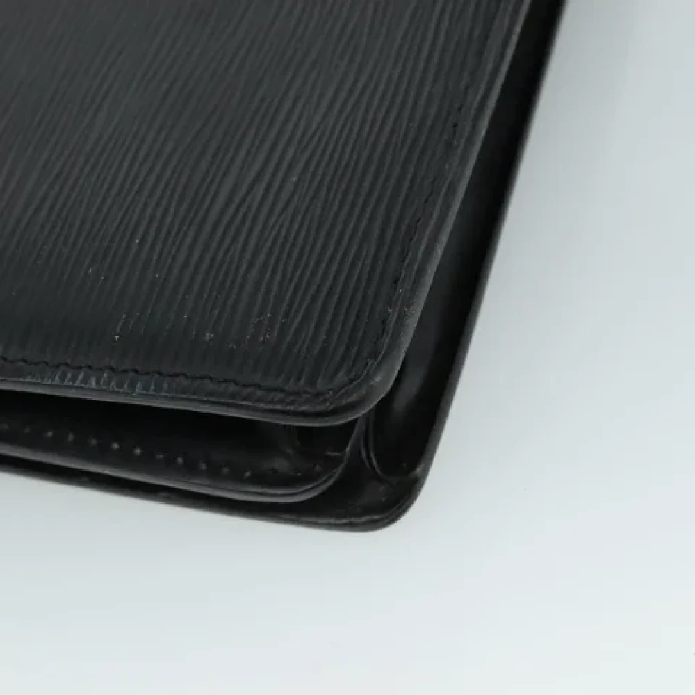 Louis Vuitton Vintage Pre-owned Leather briefcases Black Dames