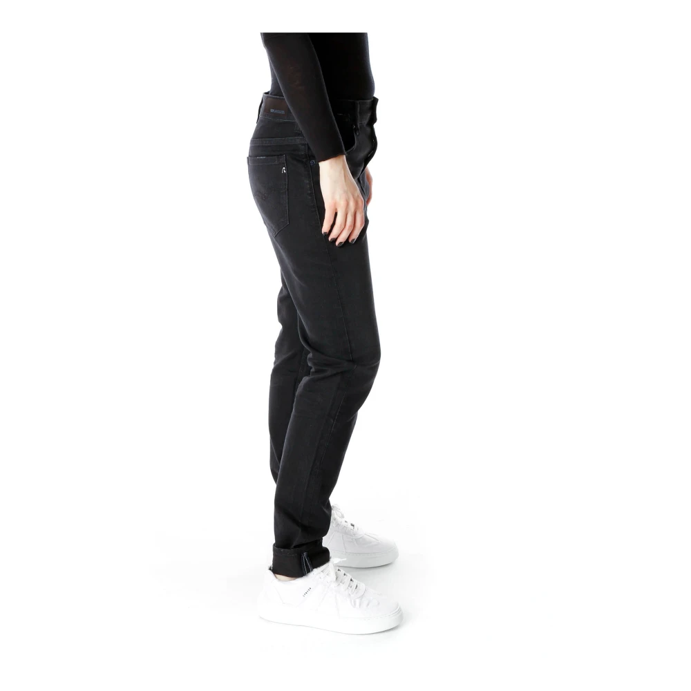 Replay Slim-Fit Boyfriend Jeans Black Dames