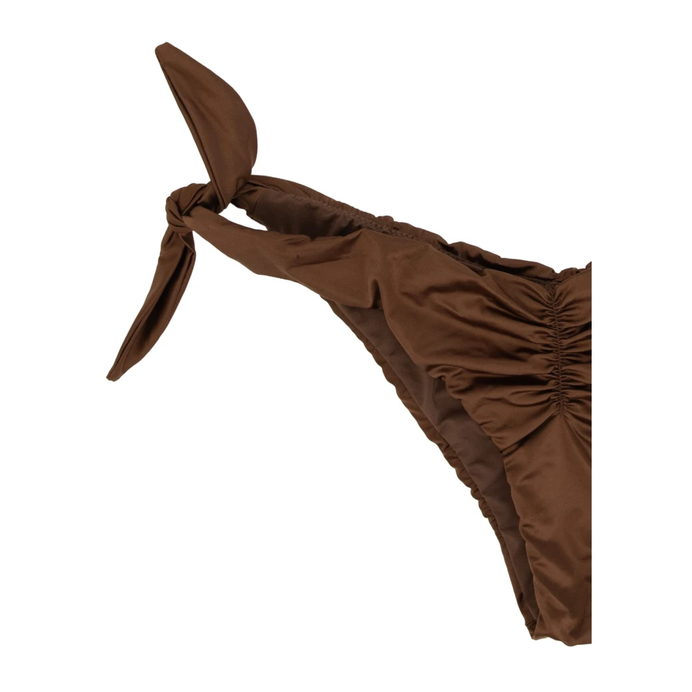 F**k Gerimpelde Bikini Set Brown Dames