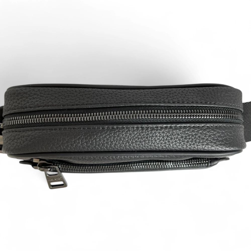 Hugo Boss Zwarte Crossbody Reporter Tas voor Heren Black Heren
