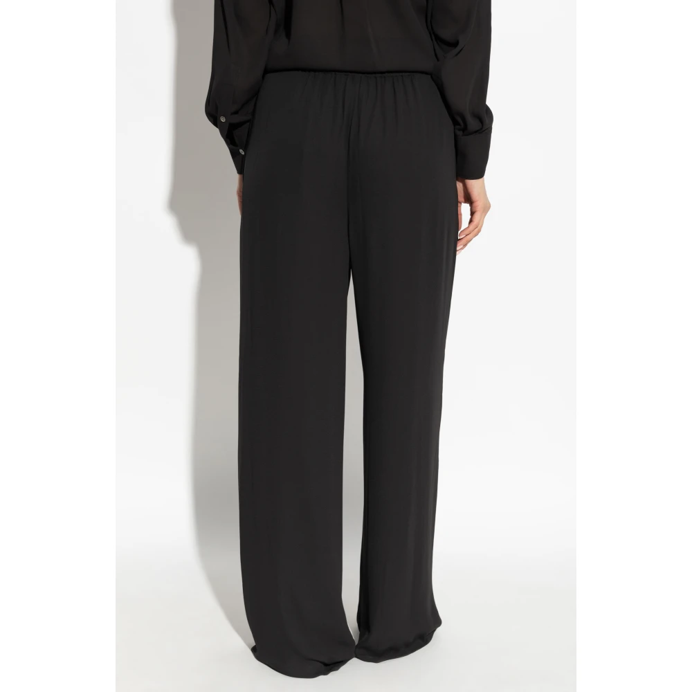 Theory Loszittende broek Black Dames