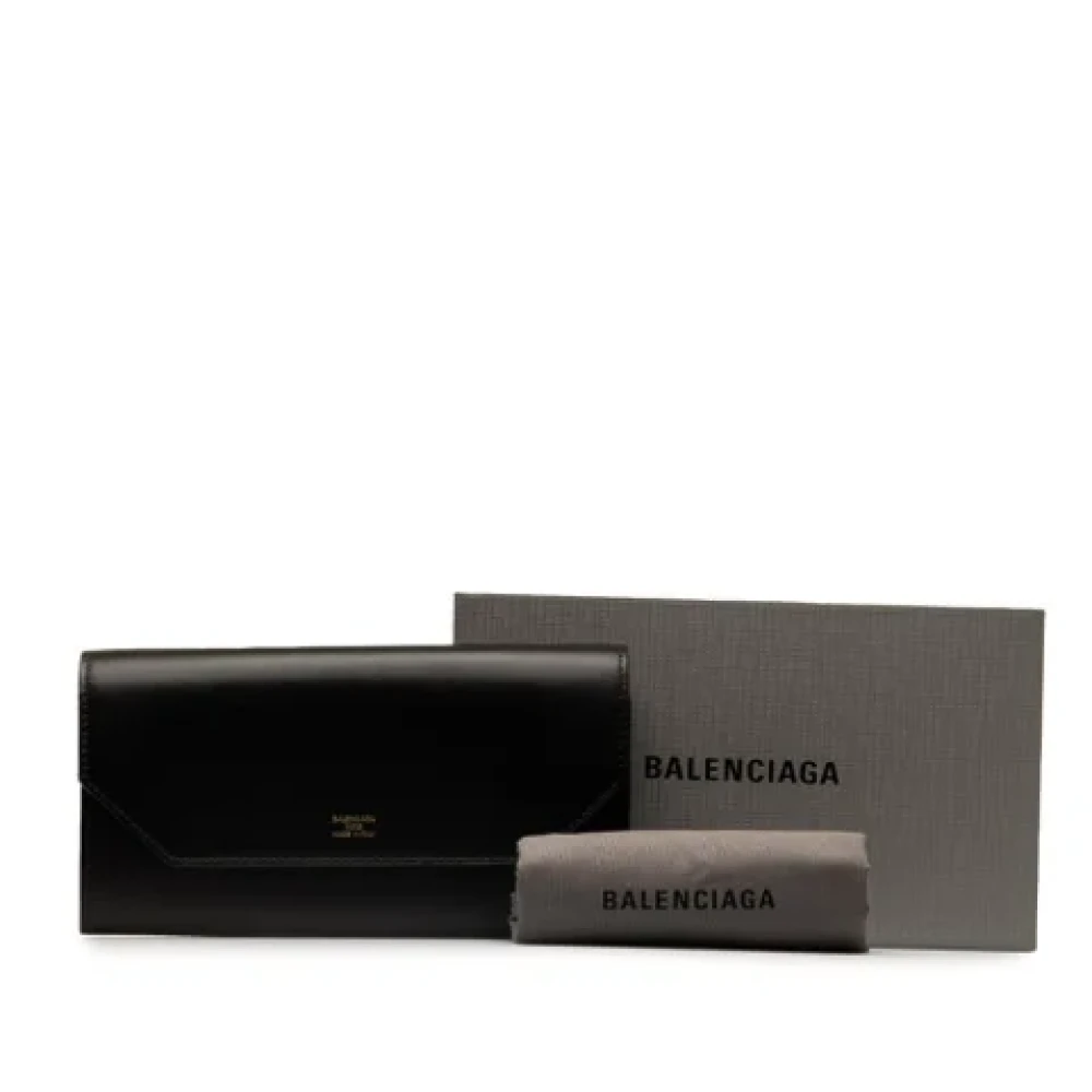 Balenciaga Vintage Pre-owned Leather wallets Black Dames