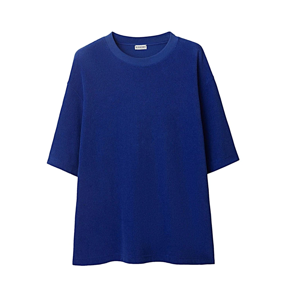 Burberry Casual Katoenen T-shirt voor dagelijks gebruik Blue Heren