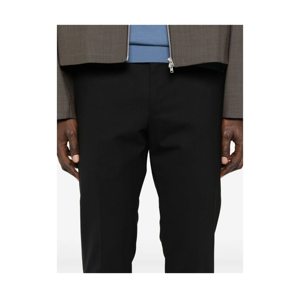 Pt01 Zwarte Broek met Zakken en Knopen Black Heren