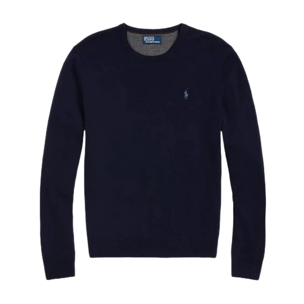 Ralph Lauren Men's Blue Round-Neck Knitwear, L, Round-Neck Knitwear