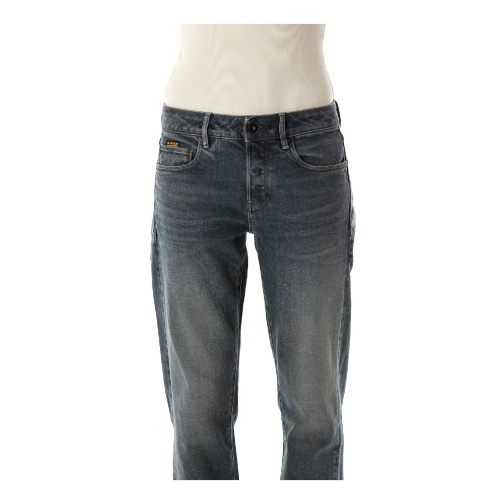 G-Star Mid Waist Boyfriend Fit Jeans Blue Dames