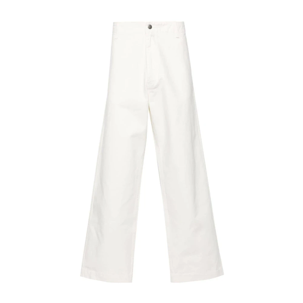 Emporio Armani Wide Trousers White Heren