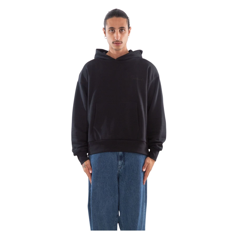 Garment Workshop Dubbel gelaagde Embro-hoodie Black Heren