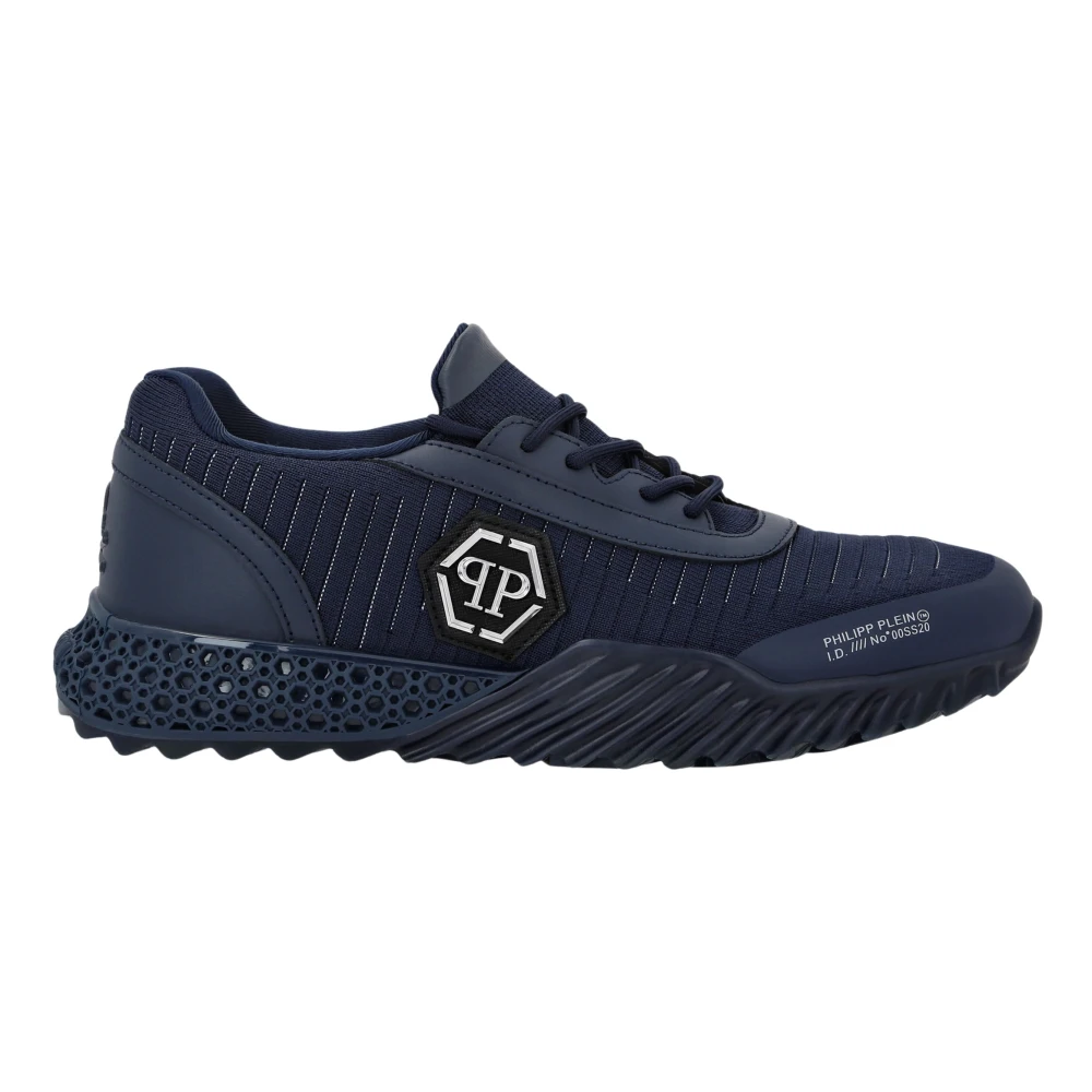 Philipp Plein Runner Sneaker Hexagon unisex Schoenen Blauw