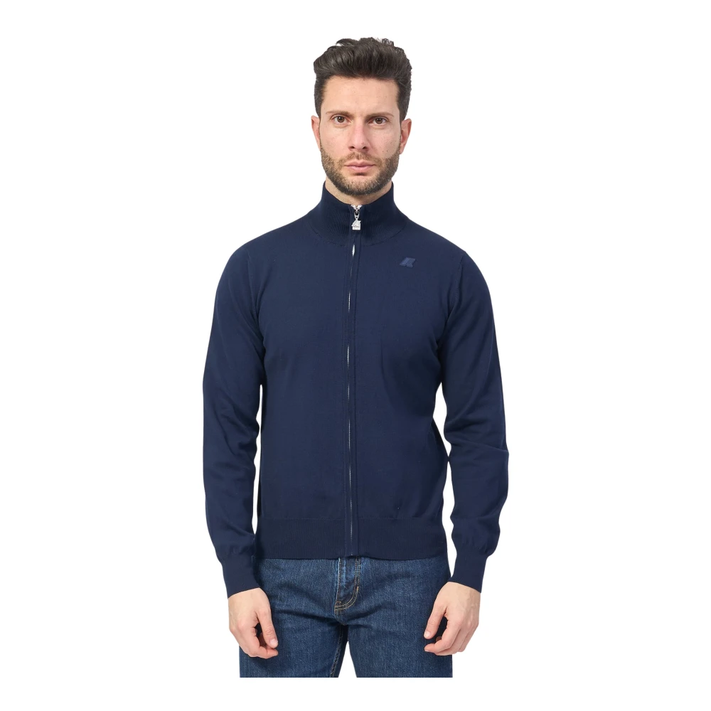 K-Way Herren Blau Strickwaren, Lgröße: