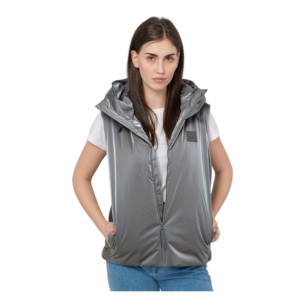 Rains Steel Loop Vest Gray Dames