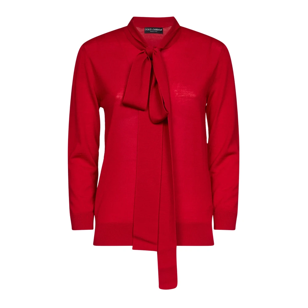 Dolce & Gabbana , Damen, Strickwaren, Rot, M