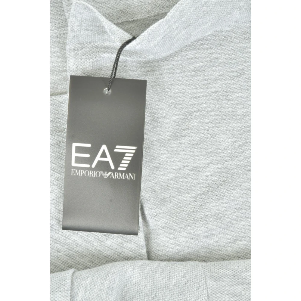 Emporio Armani EA7 Klassieke Polo Shirt voor Mannen Gray Heren