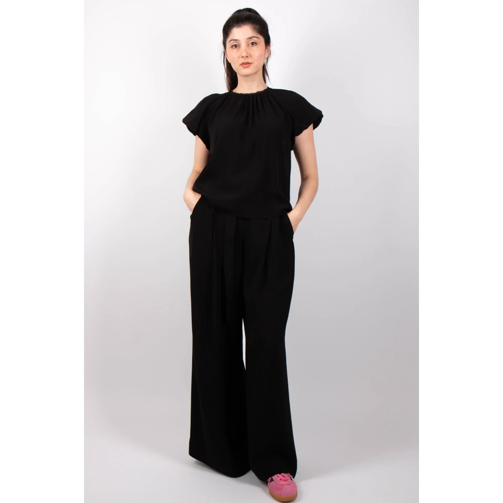 Ulla Johnson Zwarte Astra Top Black Dames