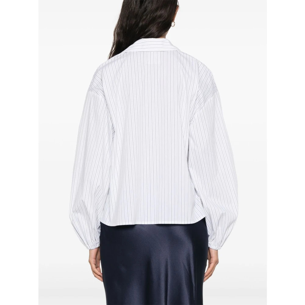 Semicouture Wrap Design MultiColour Shirt White Dames