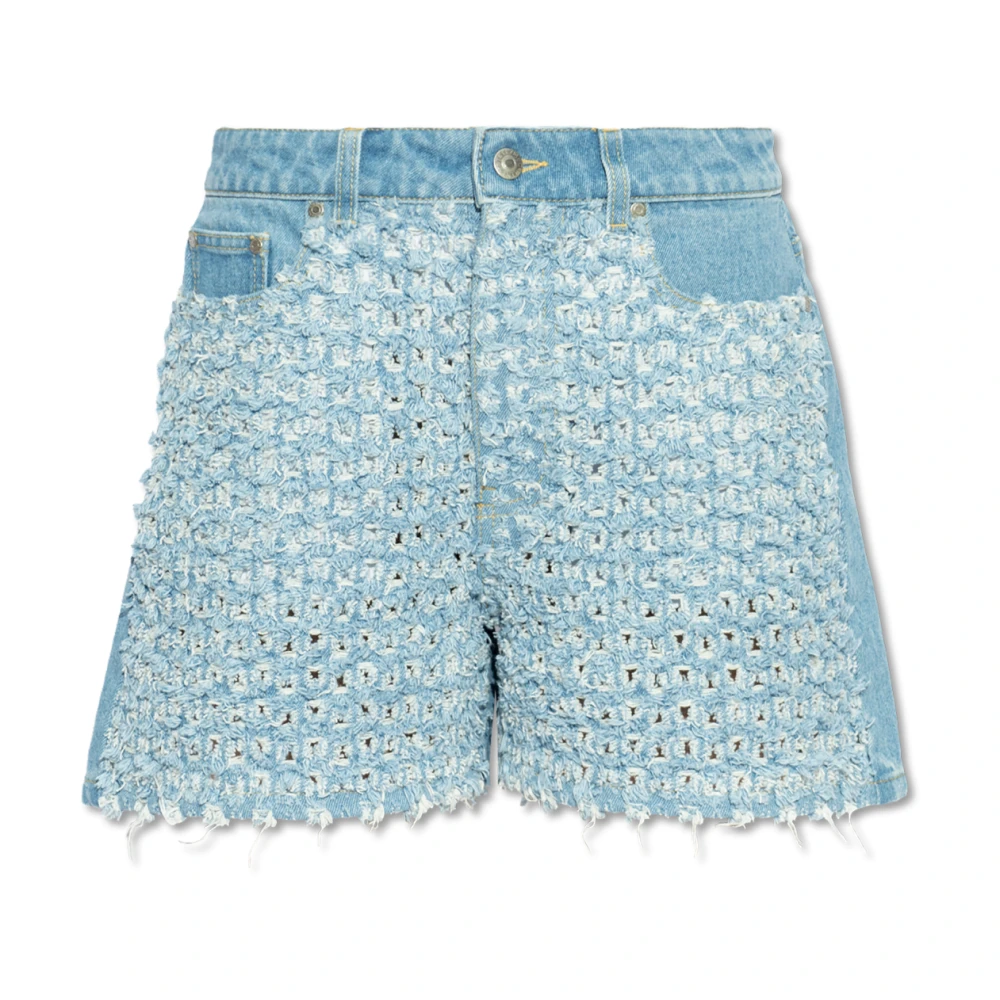 Høyt liv denim shorts