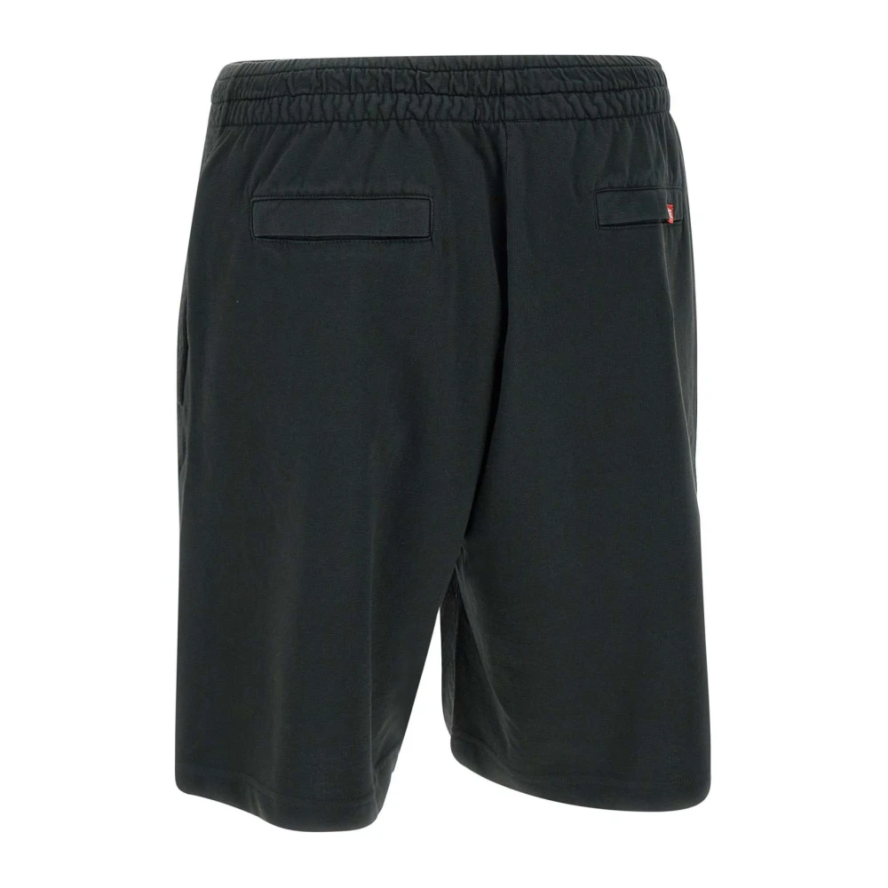 Diesel Zwarte Mesh Gradiënt Shorts Black Heren