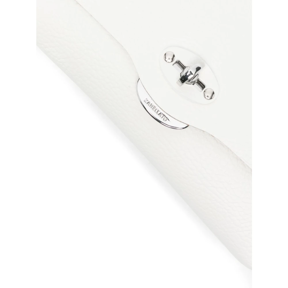 Zanellato Witte Leren Clutch Tas White Dames